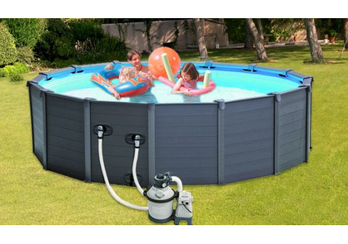 28382 Бассейн каркасный Intex Sequoia Spirit Wood Frame Pool 478x124см