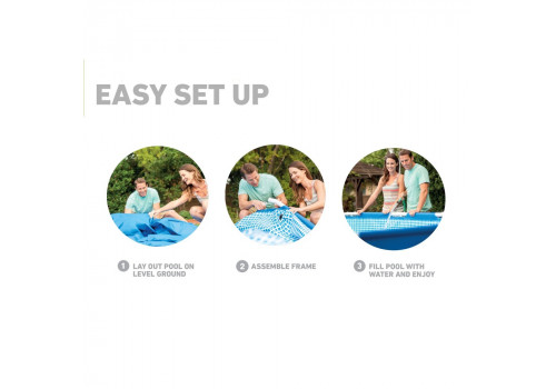 Бассейн каркасный Intex Metal Frame Pool, 366x76 см+насос-фильтром 28212