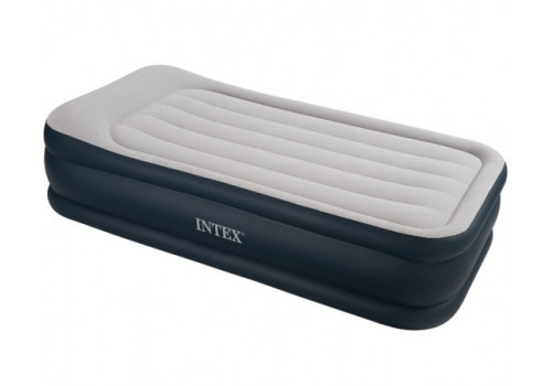Односпальная надувная кровать New Rest bed Intex с встроенным насосом 220В 67732