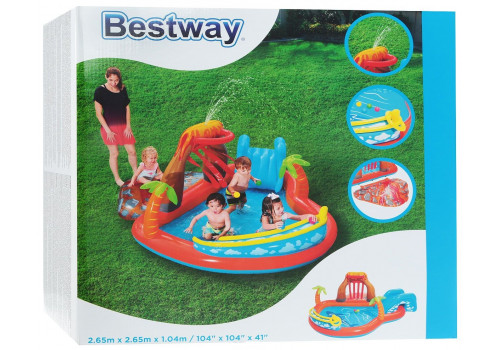 53069 Игровой бассейн с принадл. для игр Вулкан Bestway (265 х 265 х 104 см, 208 л)