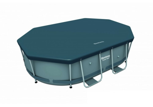 58425 Тент для каркасного бассейна Power Steel Oval Pools 424х250х100 см Bestway
