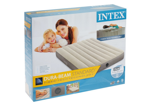 Intex 64102  Полуторный надувной матрас  Deluxe Single-High Airbed (Full), 137х191х25 см