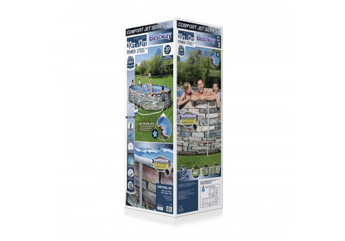 Bestway 56719 Овальный каркасный бассейн 610x366x122см, фильтр-насос 9463 л/ч, 56719
