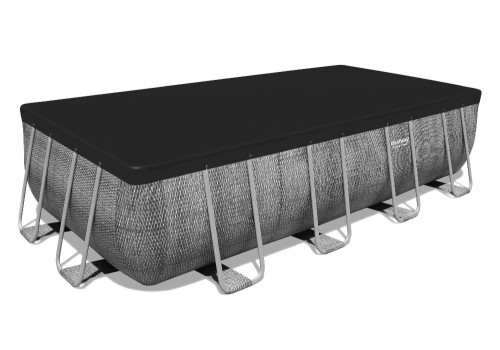 Bestway 56996 Прямоугольный каркасный бассейн 488х244х122см +фильтр-насос, лестница, тент