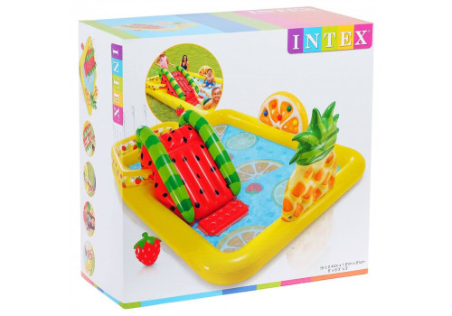 57158 Intex Игровой центр-бассейн Фрукты с шариками 244х191х91см